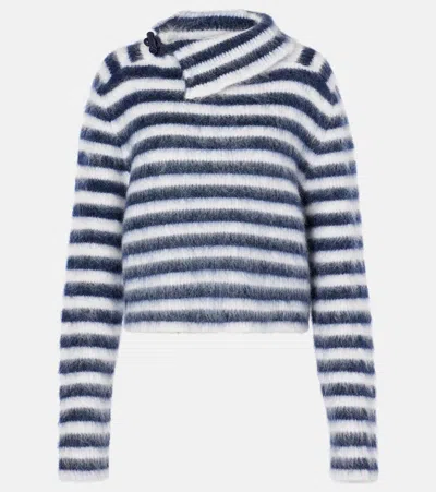 Jacquemus Der Marina Striped Wool-blend Sweater In Blue