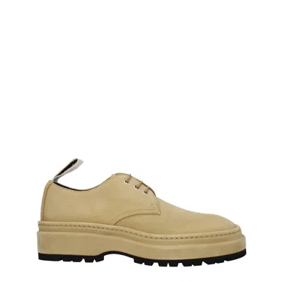 Jacquemus Derby Men Suede Beige/light Beige