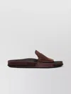 Jacquemus Diamond Cut Suede Slides With Flat Sole