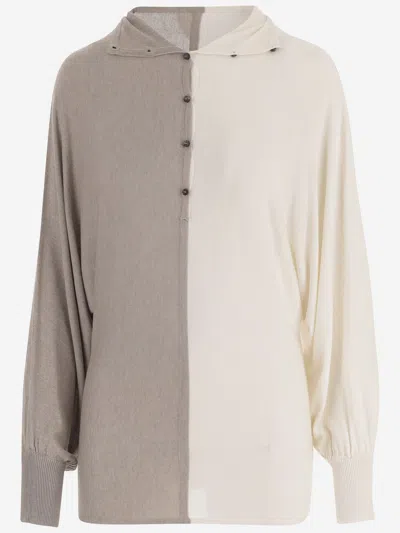 Jacquemus Diamond Patterned Knitted Polo Shirt In Neutral