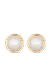 Jacquemus Two Tone The Rond Drop Earrings In Gold