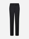 Jacquemus Disgreghi Belted Wool Pants In Black