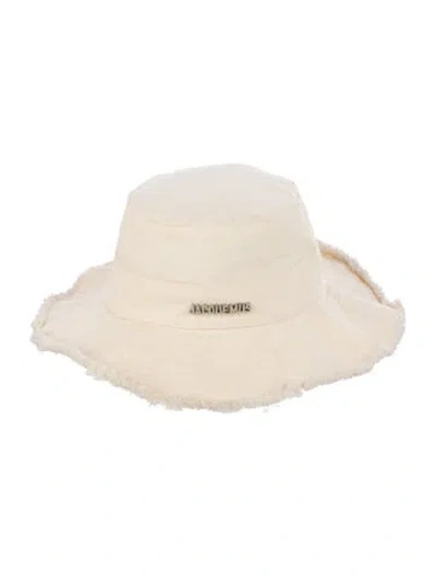 Pre-owned Jacquemus Distressed Bucket Hat In Neutral