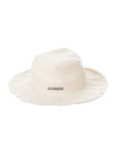 Pre-owned Jacquemus Distressed Bucket Hat In Neutral