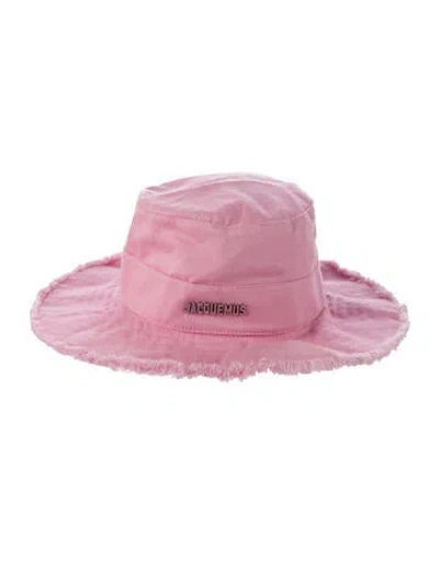 Pre-owned Jacquemus Distressed Bucket Hat In Pink