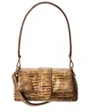 Jacquemus Le Petit Bambino Shoulder Bag In Python Print Leather