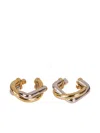 Jacquemus Doppio Intertwined Hoop Earrings In Multi