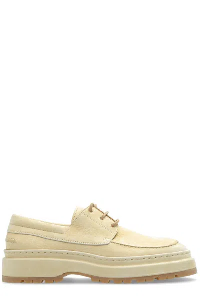Jacquemus Double Boat Shoes In Yellow
