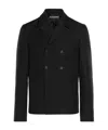 Jacquemus Man Blazer Black Size 40 Virgin Wool In Black