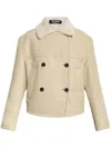 Jacquemus The Mojave Double-breasted Shearling Coat In Neutrals