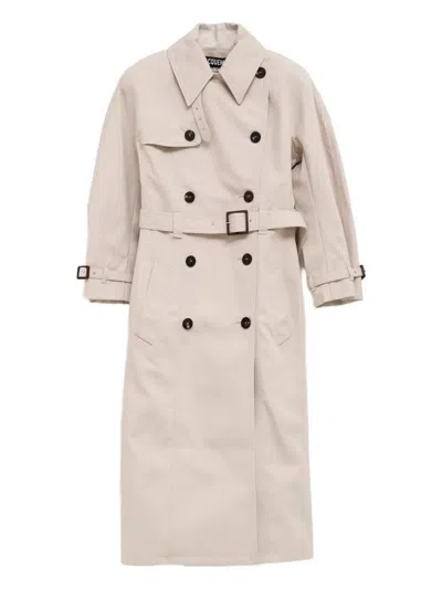 JACQUEMUS JACQUEMUS DOUBLE-BREASTED TRENCH COAT WITH BELT