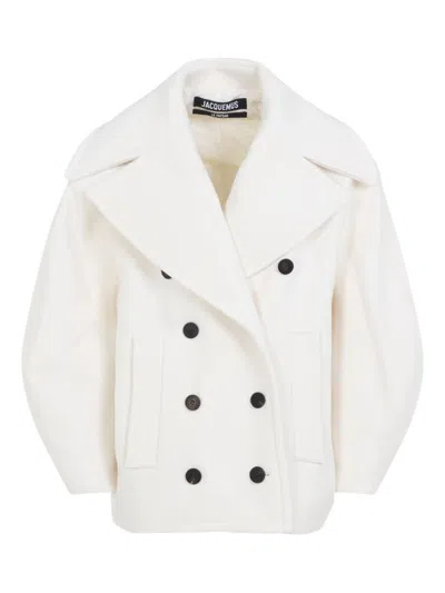 JACQUEMUS DOUBLE-BREASTED VIRGIN WOOL COAT
