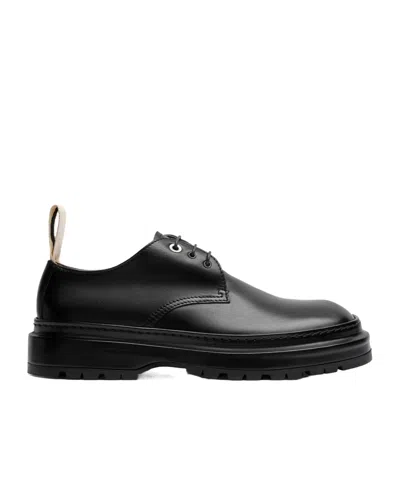 Jacquemus Double Derbies In Black