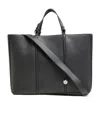 Jacquemus Le Marino Leather Shopper Tote Bag In Black