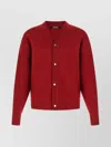 Jacquemus Le Cardigan Doppio Wool Blend Cardigan In Red