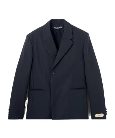 Jacquemus Double-breasted Suit Jacket In Black