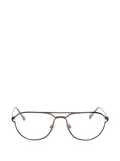 Jacquemus Double-bridge Pilot-frame Glasses In Gray