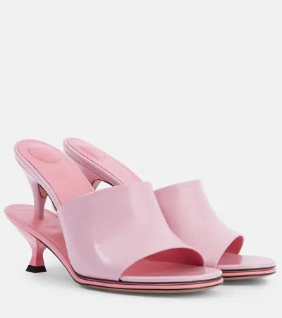 JACQUEMUS DOUBLES LEATHER MULES