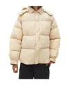 Jacquemus La Doudoune Chemise Quilted Nylon Down Jacket In Nude