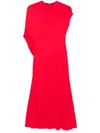 Jacquemus The Salerno Open Back Midi Dress In Red