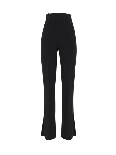 Jacquemus Drapeado Cotton Pants In Black