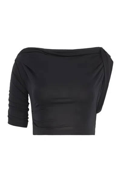 JACQUEMUS JACQUEMUS DRAPEADO CROP-TOP