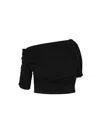Jacquemus Women Le Haut Drapeado In Black