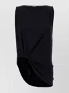 Jacquemus Le Haut Peplo Black Top With Square Neck And Cut-out On The Side In Viscose Blend Woman