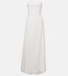 Jacquemus Strapless Maxi Dress In White