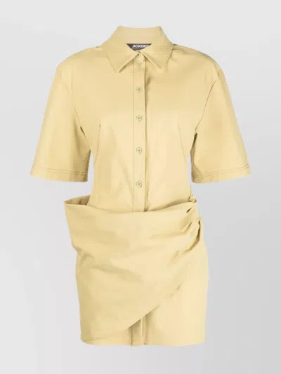 Jacquemus La Robe Camisa In Beige