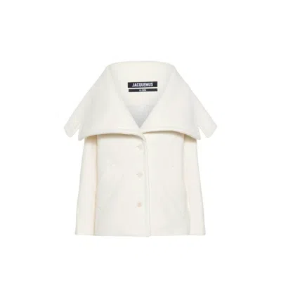 JACQUEMUS JACQUEMUS DRAPED-COLLAR VIRGIN WOOL JACKET WITH OVERSIZED POCKETS
