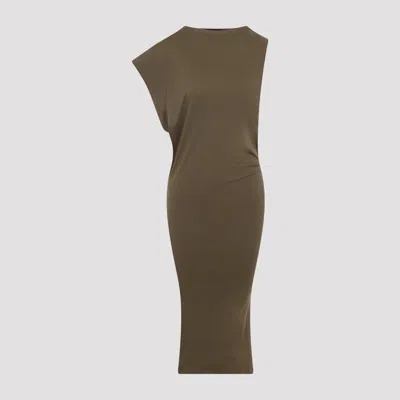Jacquemus Green La Robe Drap Cotton Mini Dress