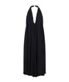 Jacquemus The Norma Draped Maxi Halter Dress In Black