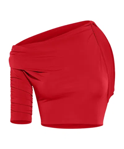 Jacquemus Le Haut Drapeado In Red