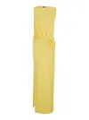 Jacquemus Draped Maxi Dress With Side Slit