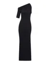 Jacquemus Jacq La Robe Drapead In Black