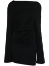 Jacquemus Drapiertes Minikleid In Schwarz