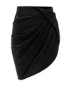 Jacquemus La Jupe Asymmetric Miniskirt In Black