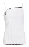 Jacquemus White Les Sculptures 'le Haut Maille Plissé' Tank Top In White