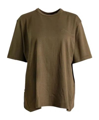 Jacquemus Draped Short-sleeved T-shirt In Brown