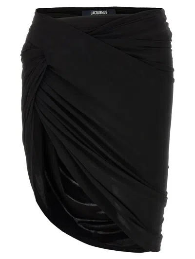 JACQUEMUS JACQUEMUS DRAPED SKIRT