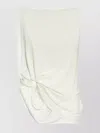 Jacquemus Le Haut Peplo White Top With Square Neck And Cut-out On The Side In Viscose Blend Woman In White