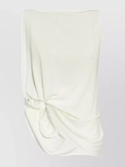 JACQUEMUS DRAPED SQUARE NECK SLEEVELESS TOP