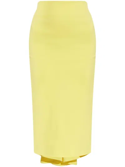 JACQUEMUS DRAPED STRAIGHT SKIRT