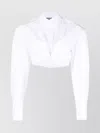 Jacquemus Drawstring Hem Cropped Shirt