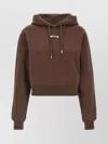 Jacquemus Drawstring Hood Gros-grain Hoodie In Brown