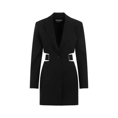 Jacquemus Le Robe Bari Dress In Black