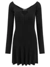Jacquemus Womens Black Logo-plaque Slim-fit Knitted Mini Dress In Black