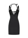 Jacquemus Ciceri Viscose Mini Dress In Black