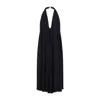 Jacquemus The Norma Draped Maxi Halter Dress In Blue